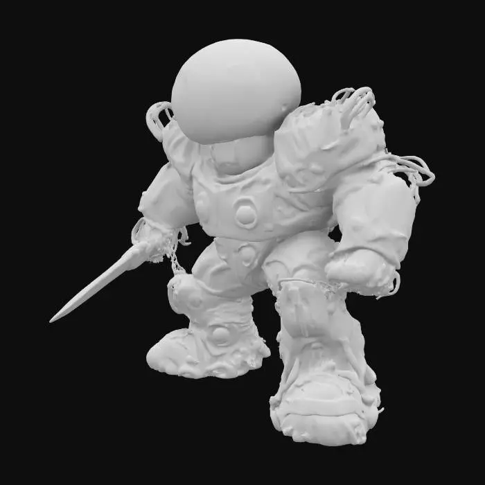 3D model for Mecha Mushroom Warrior