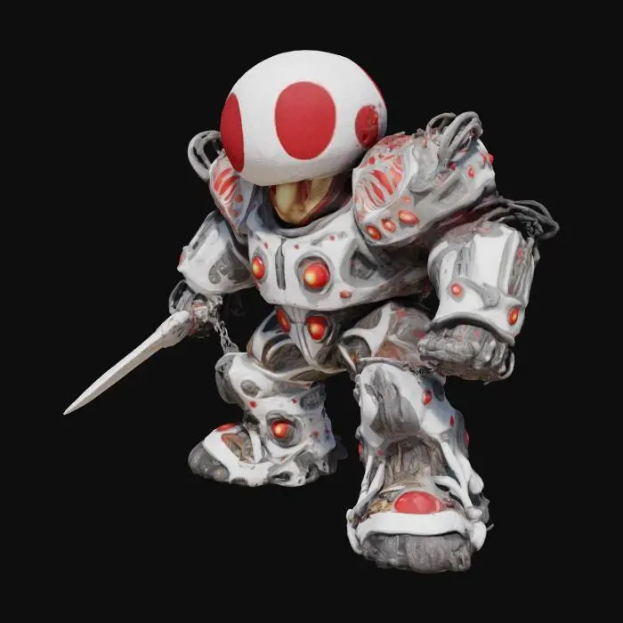 3D model for Mecha Mushroom Warrior