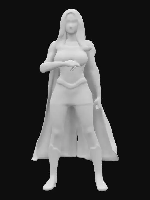 3D model for Supergirl, Kara Danvers, Highly Detailed, Ultra Realistic, Full Body, T-pose, A-pose, even lighting, Highly Detailed Face, realistic proportions, good anatomy
