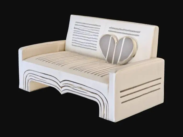 3D model for Book Sofa
