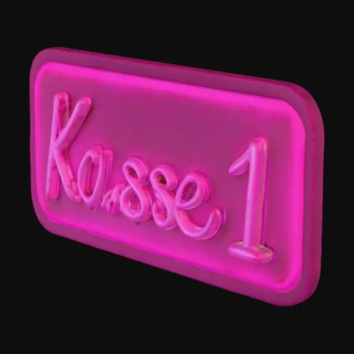 3D model for Kasse Neon Sign
