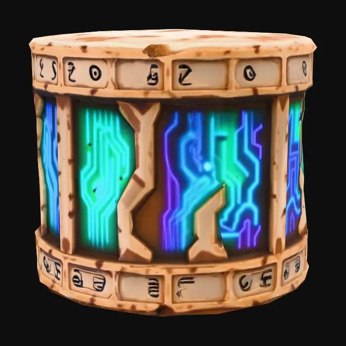 3D model for Techno Totem Drum