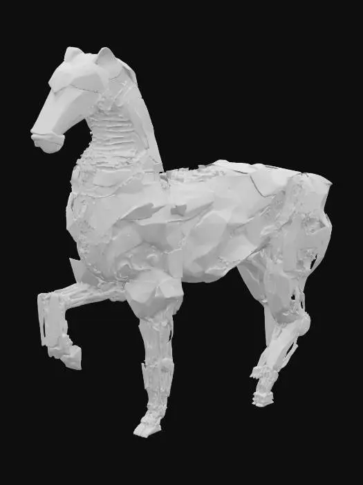 3D model for Cyber Steed , #SketchTo3D#, 