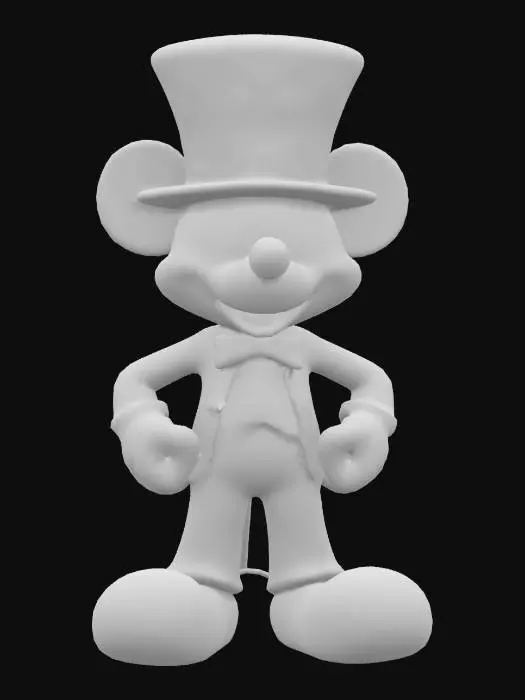 3D model for [USA] Mickey Mouse dressed as Uncle Sam. Colourful cartoon style. Optimised for game rigging with high detail and high quality PBR textures, #AroundTheWorld#