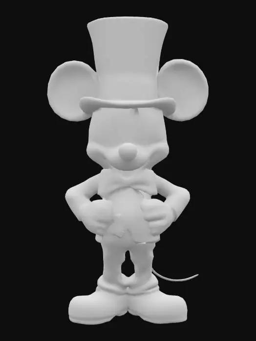 3D model for [USA] Mickey Mouse dressed as Uncle Sam. Colourful cartoon style. Optimised for game rigging with high detail and high quality PBR textures, #AroundTheWorld#