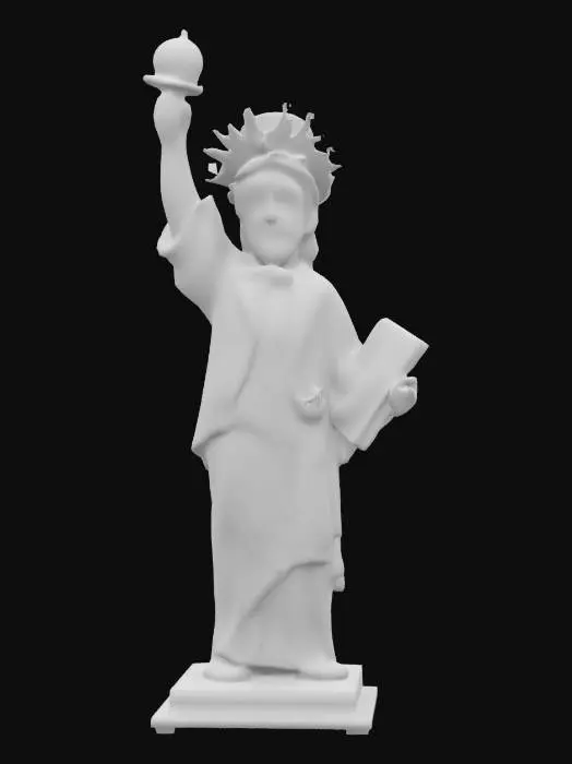 3D model for [New York] Statue of Liberty dressed as Uncle Sam. Colourful cartoon style. Optimised for game rigging with high detail and high quality PBR textures, #AroundTheWorld#