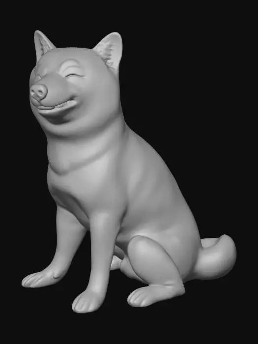 3D model for Smiling Shiba