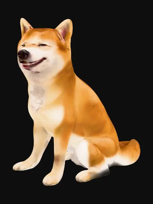 3D model for Smiling Shiba