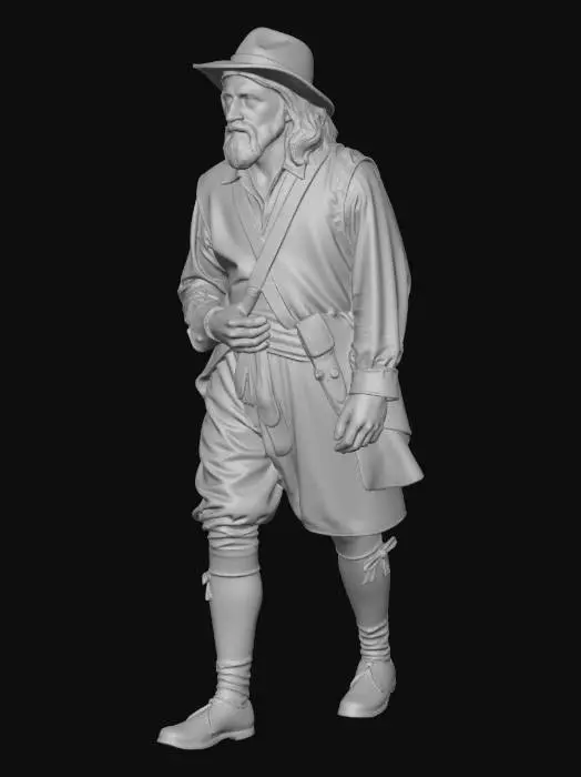 3D model for Create the first scene from Pilgrim's Progress with background music, realistic artwork, voices, sounds and assets with the main character being Christian.