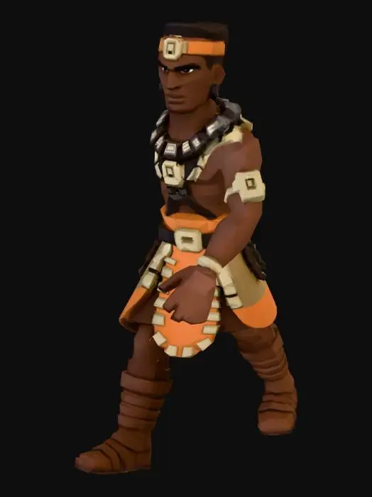 3D model for Warrior of the Sands