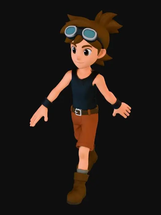 3D model for Goggle-Ready Adventurer