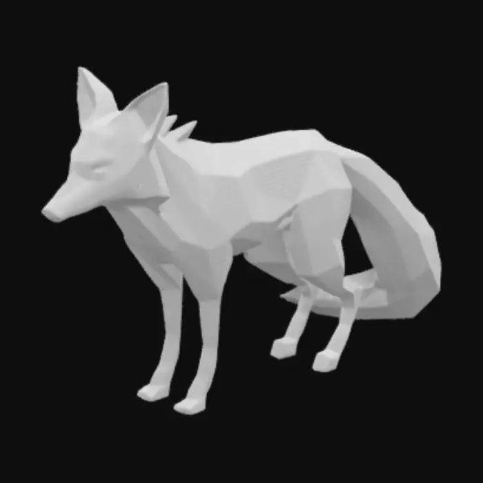 3D model for Корсак лоу поли