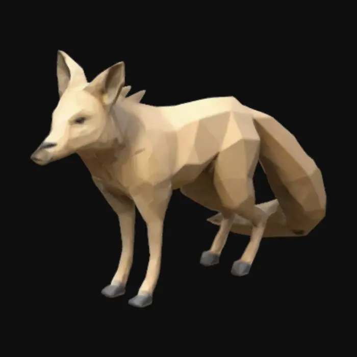 3D model for Корсак лоу поли