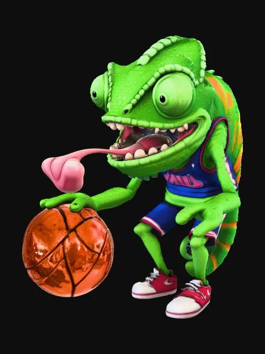 3D model for Chameleon Slam Dunk
