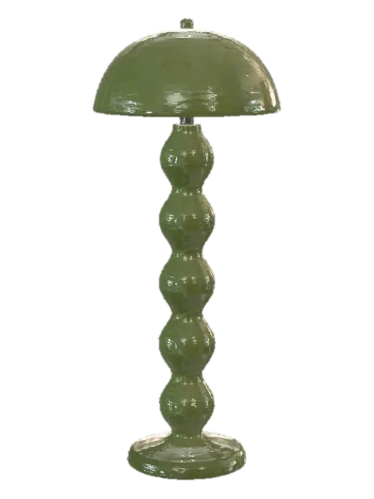 Olive Wave Lamp - Glassware 3D model, vytvořený pomocí AI