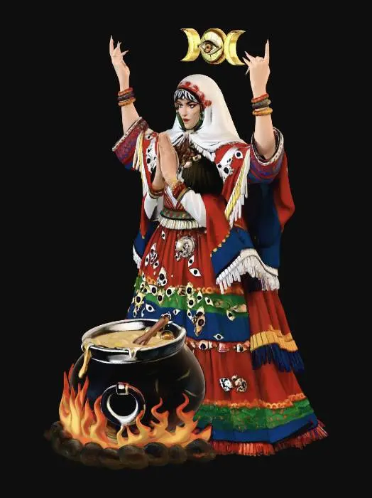 3D model for Moon Priestess of the Cauldron