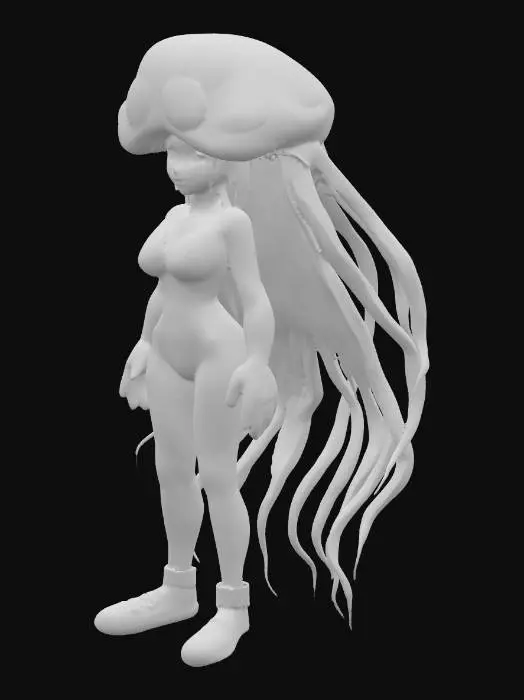3D model for Jellygirl in Green