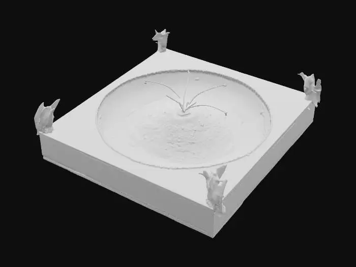 3D model for Square and Stationary Earth Map