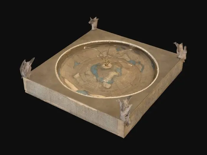 3D model for Square and Stationary Earth Map