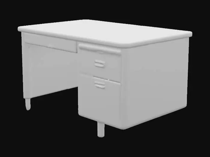 3D model for Metal Office Desk