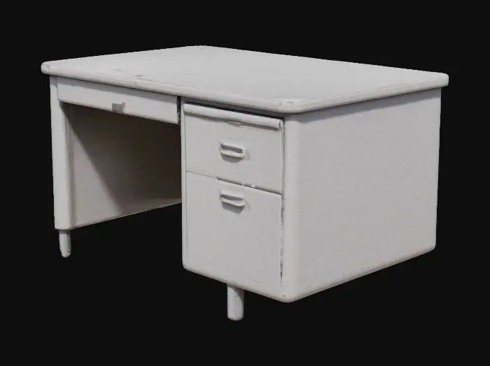 3D model for Metal Office Desk