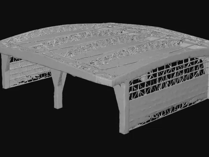 3D model for Futuristic Hangar Interior