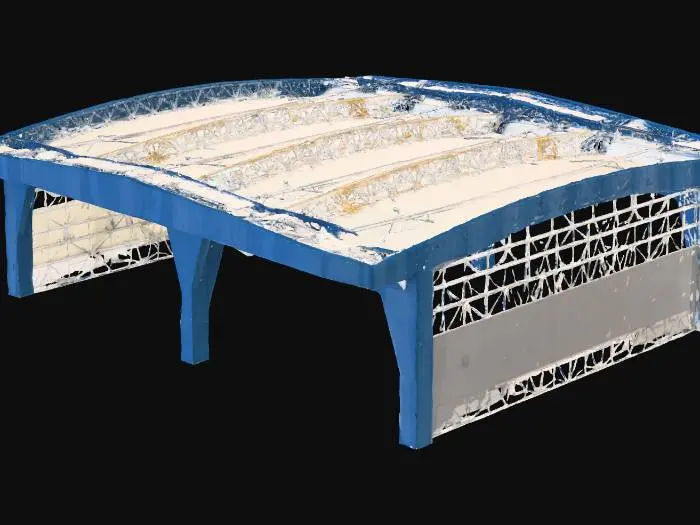 3D model for Futuristic Hangar Interior