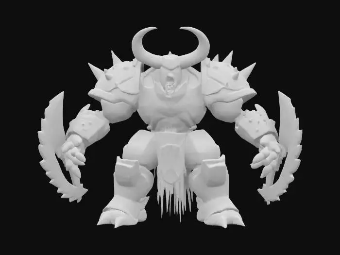 3D model for Tauren Renforced War Armored Ultra medieval living monster Machine , Realistic, luminous, Charismatic