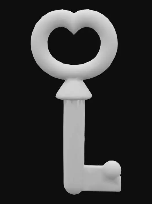3D model for Red Heart Key