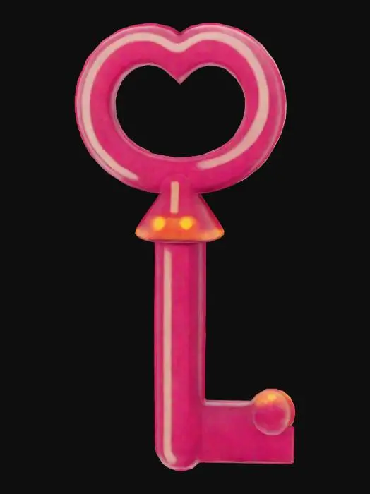 3D model for Red Heart Key