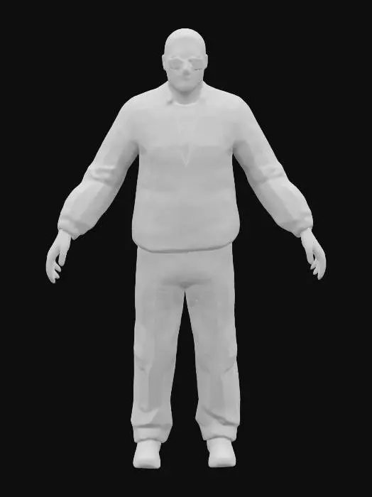 3D model for Green Tracksuit Character 001