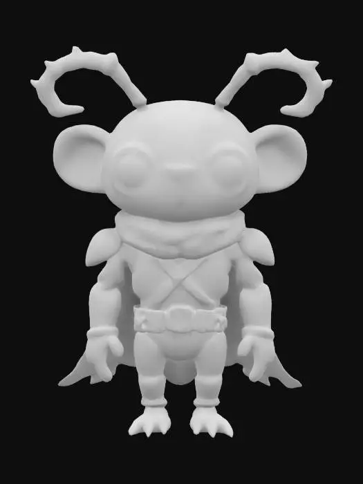 3D model for #game figure#, masterpiece, glowing EYES stylized veteran Beetle Head Soldier Impressive with huge chibi style legendary funny game style vivid colors, Unique Original Shape, dotted leopard skin