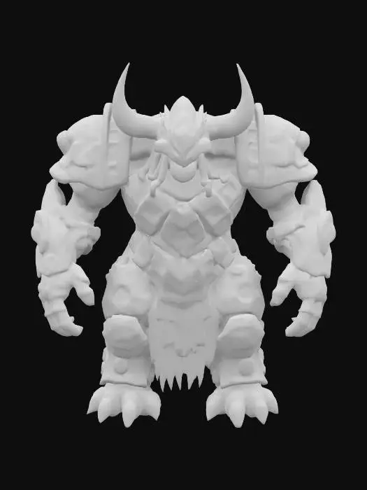 3D model for Tauren Renforced War Armored Ultra medieval living monster Machine , Realistic, luminous, Charismatic
