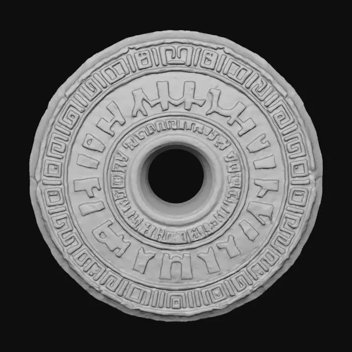 3D model for masterpiece, lowpoly,  artefact