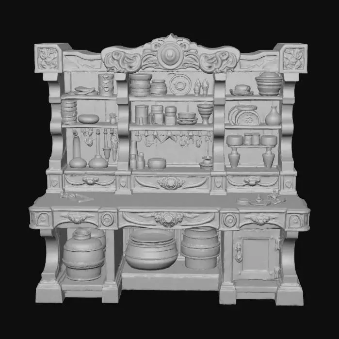 3D model for warcraft workbench , Huge, flat game design style