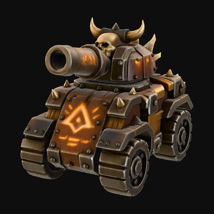 3D model for Warrior Tank Elegance