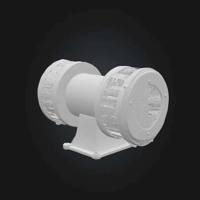 3D model for Red Industrial Siren