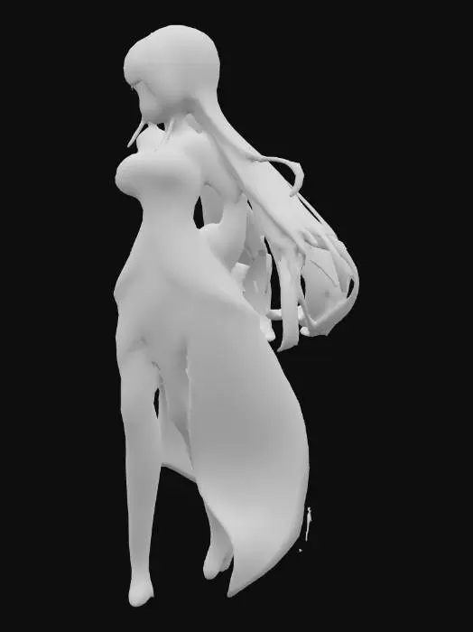 3D model for basic human, high quality, woman, cute, pretty, glammer, game character