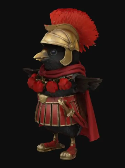 3D model for Roman Raspbery Bird