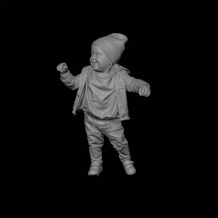 3D model for Joyful Baby in the Open Field