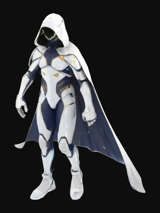 3D model for Nova, incelikli ve fütüristik bir görünüme sahiptir, galaktik bir keşifçi ya da kozmik bir kahraman gibi bir havası vardır. Üzerinde, yıldızlarla dolu akışkan bir pelerin vardır, bu pelerin pixel tarzında parlayan yıldızlarla süslenmiştir. Vizörlü kaskı yüzünü gizler ve ona kozmik enerjiyle donatılmış bir kahraman izlenimi verir. Tasarımı oldukça zarif ve her detayı, uzun menzilli hassas saldırılara uygun şekilde şekillendirilmiştir.