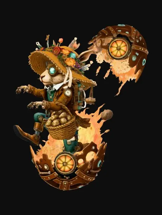 3D model for Clockwork Hare Emergence