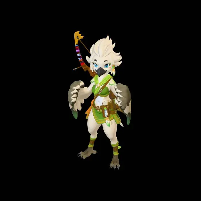 3D model for Feathered Archer