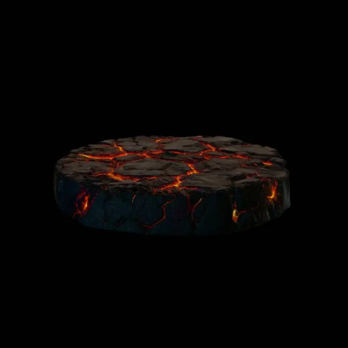 3D model for Cracked Lava Circle