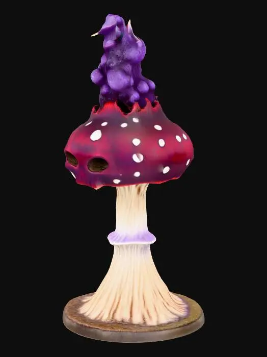 3D model for Skullcap Fungus Statue