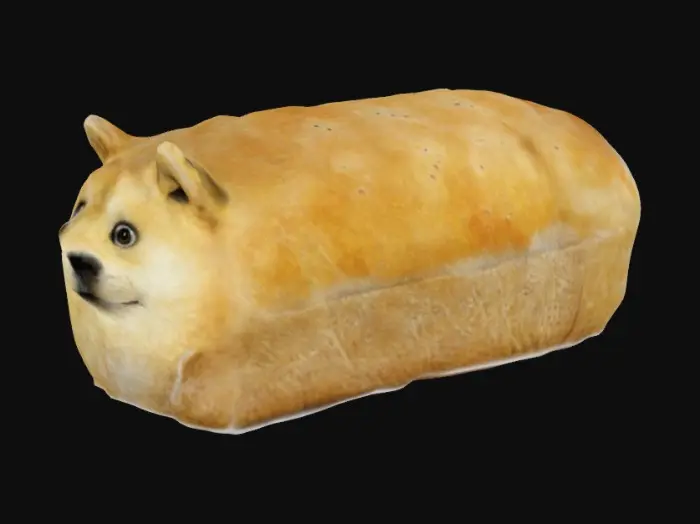 3D model for Bread DogeDoge loaf
