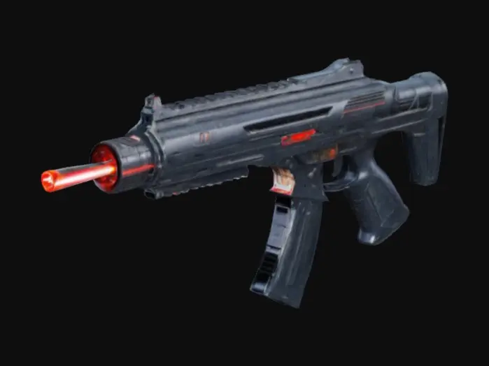 3D model for Laser gun with a auto magazine 
