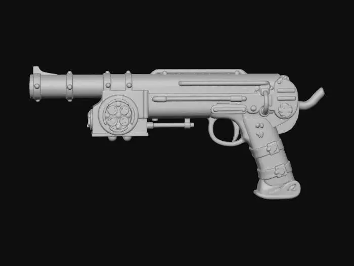 3D model for Steampunk Revolver