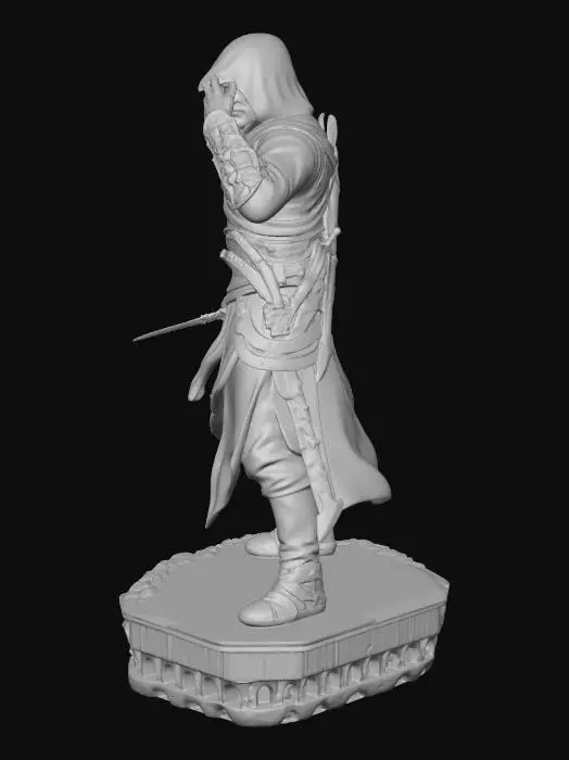 3D model for The Silent Assassin on the Pedestal