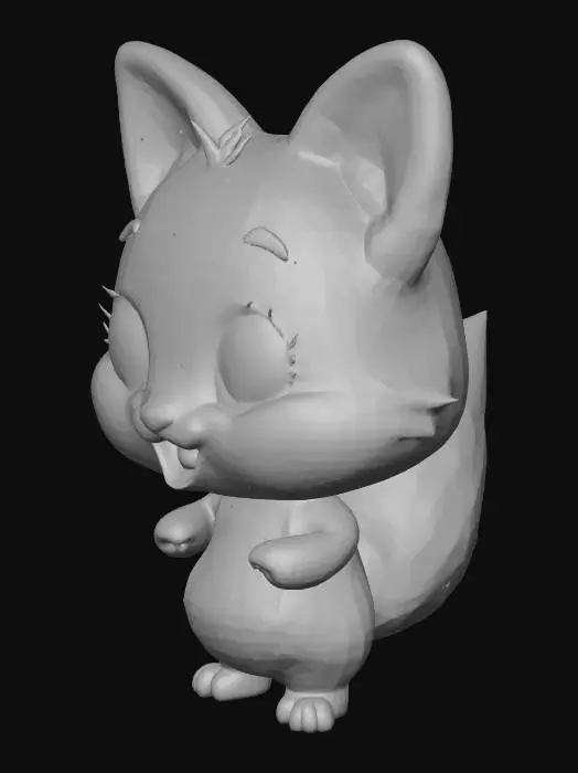 3D model for CUTE FOX KAWAII